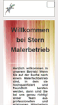 Mobile Screenshot of malerbetrieb-stern.com