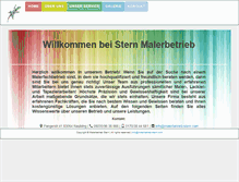 Tablet Screenshot of malerbetrieb-stern.com